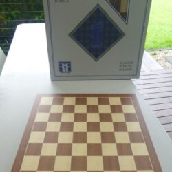 Chess Board- Mahogany + coordinates (55mm squares)