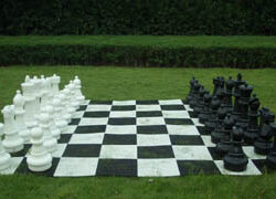 Large Giant Chess set with mat