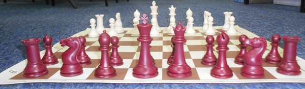 Chess pieces Burgundy 1250g