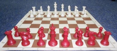 Chess pieces Red 1250g