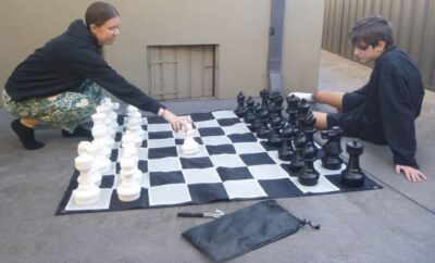 Small Giant Chess + Nylon Mat