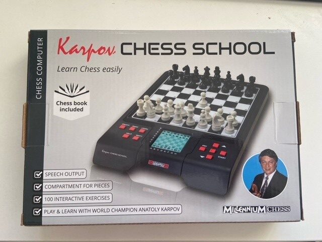 Karpov Chess School Chess Computer - ChessBaron Chess Sets USA - Call (213)  325 6540